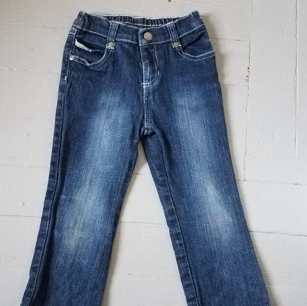 Calvin Klein toddler girls dark wash soft jeans 3T